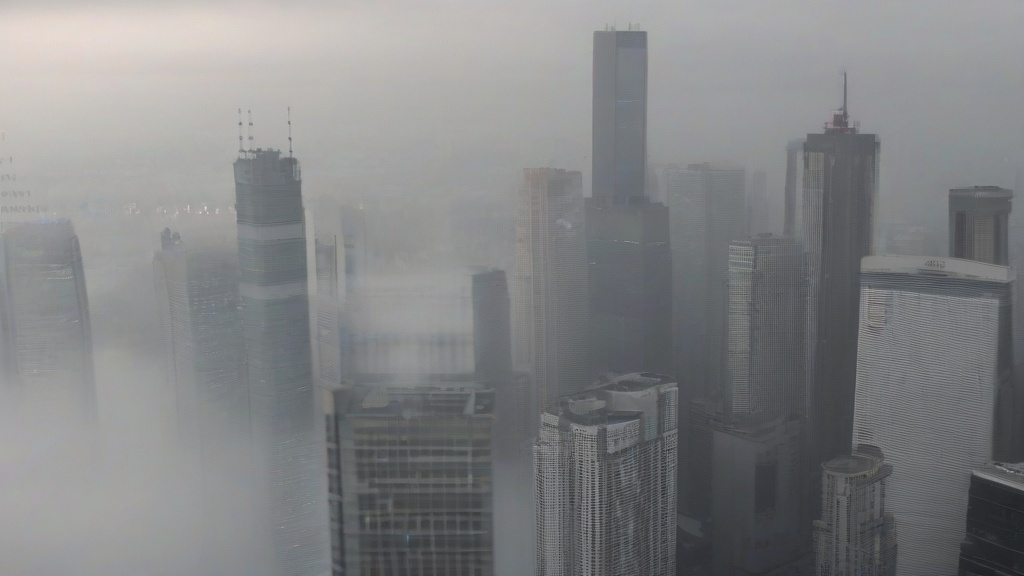 雨雾交织的都市图景：当雨水冲刷雾霾，城市如何呼吸？