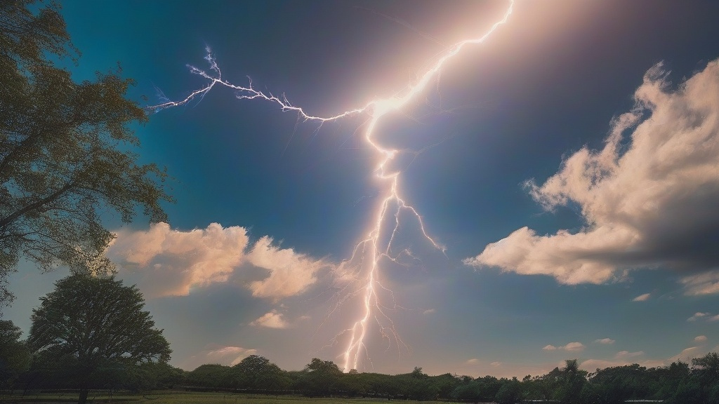晴天霹雳：当极端雷暴突袭万里晴空