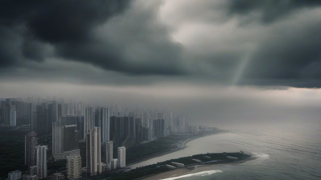台风与雾霾交织：极端天气下的生存挑战与应对策略