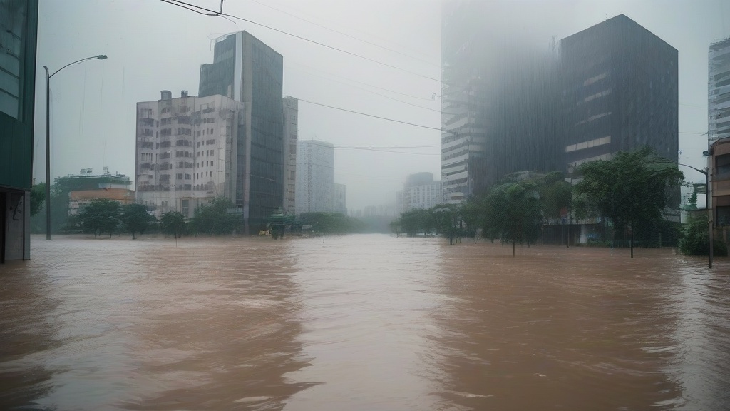 极端天气下的生存挑战：暴雨、高温与人类的脆弱平衡